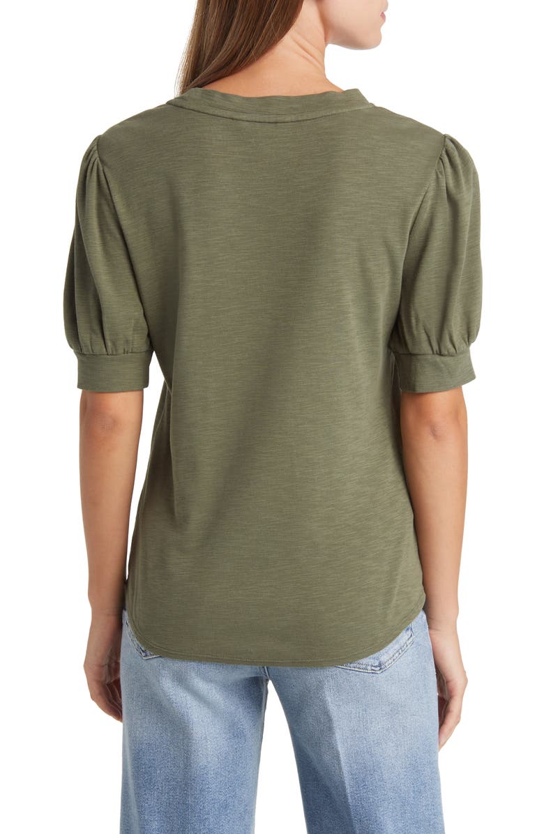 Tommy Bahama Ashby Isles Puff Sleeve Cotton Top, Alternate, color,