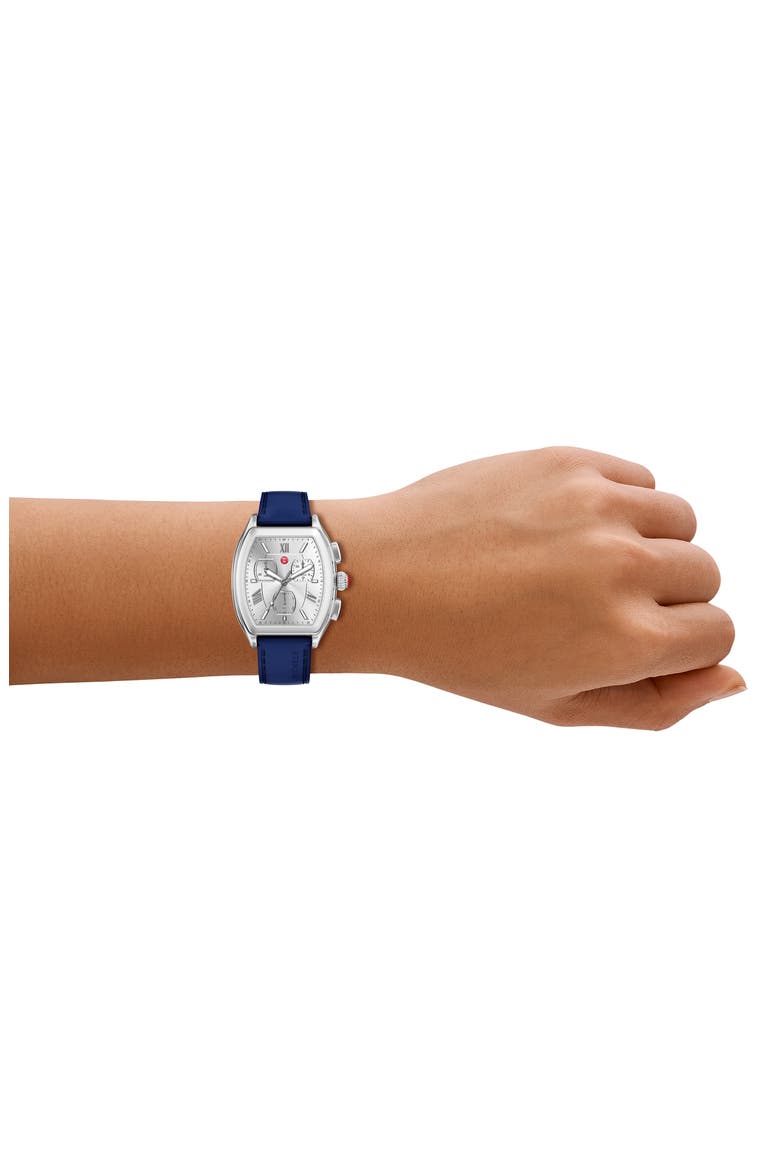Releve Sport Silicone Strap Watch, 35mm, Alternate, color, SILVER
