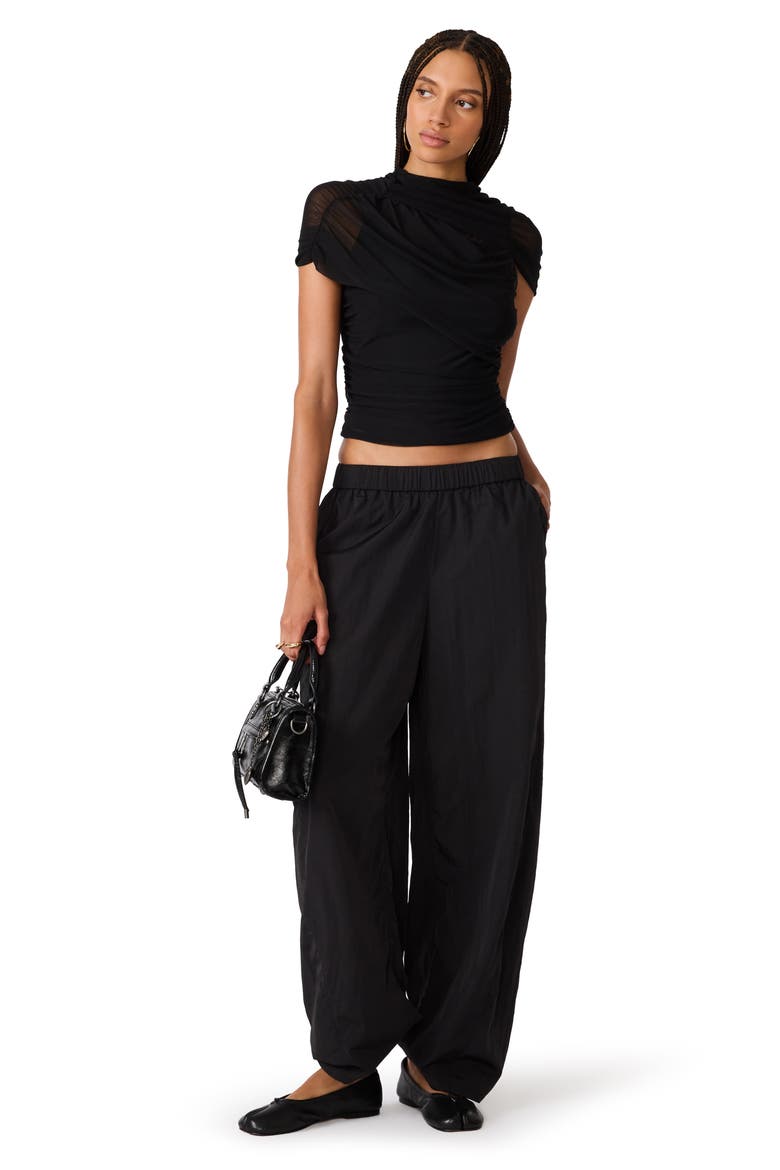 Kerry Mesh Top, Alternate, color, BLACK