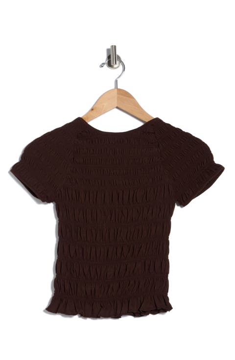 Short Sleeve Keyhole Top