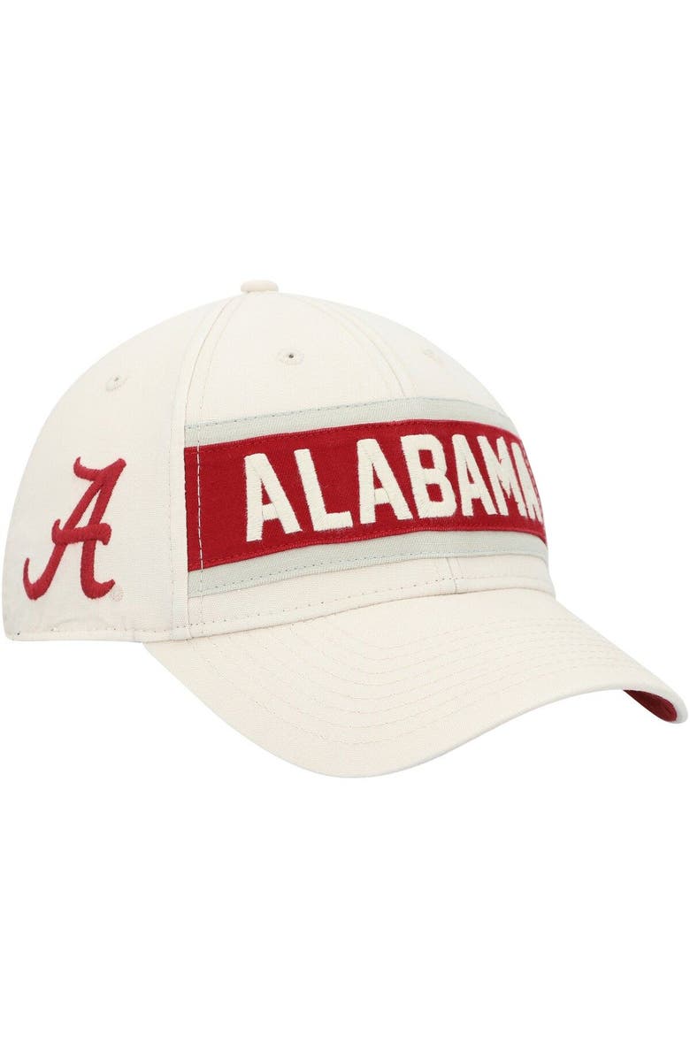 '47 Men's '47 Cream Alabama Crimson Tide Crossroad MVP Adjustable Hat, Main, color, 