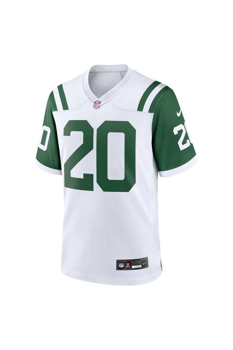 Men's Nike Breece Hall White New York Jets Classic Alternate Game Jersey, Alternate, color, White