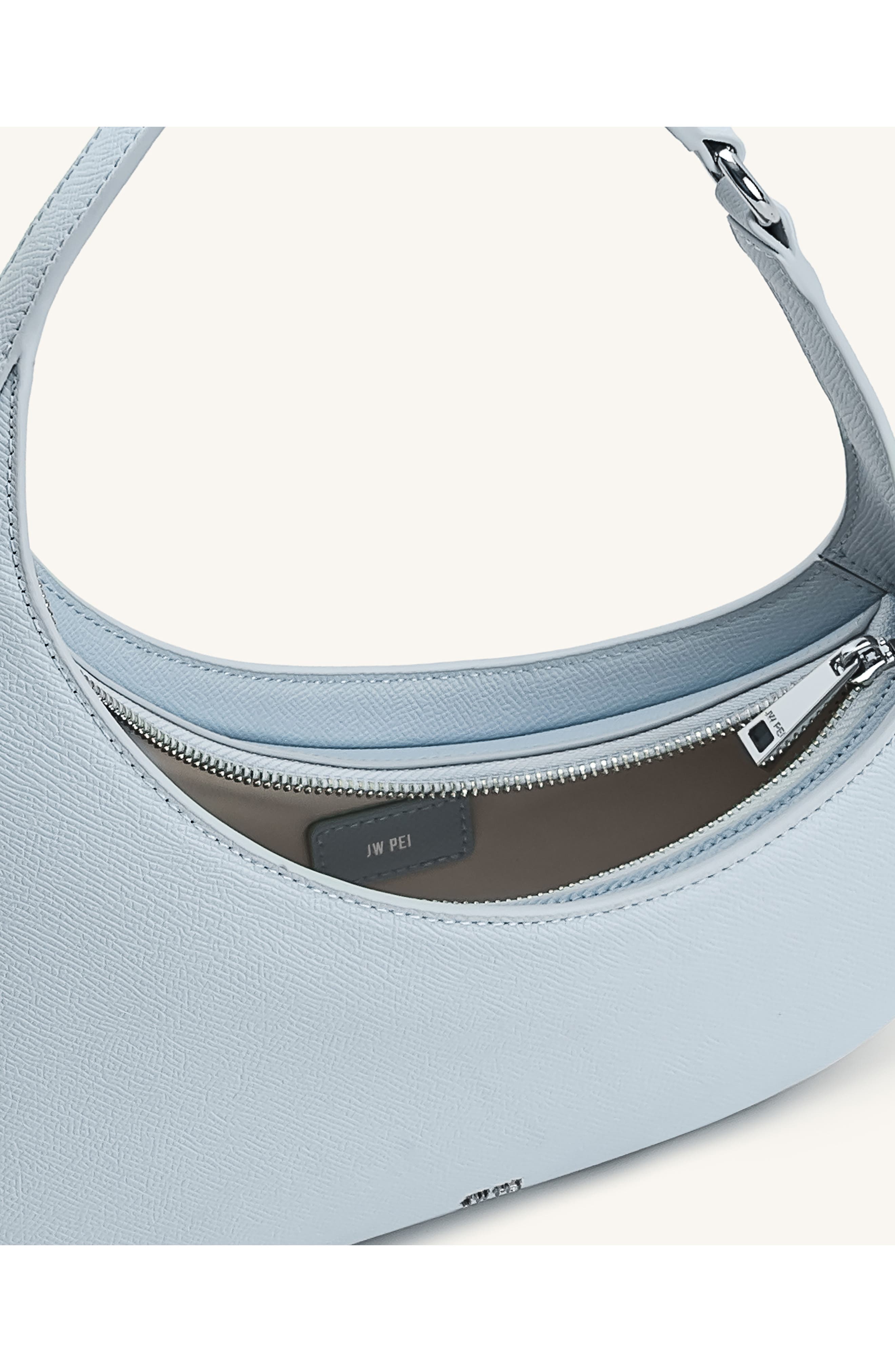 JW PEI Harlee Faux Leather Shoulder Bag, Alternate, color, Ice Blue