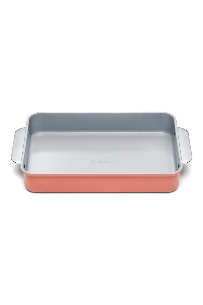 Nonstick Ceramic Rectangle Baking Pan, Main, color, PERRACOTTA