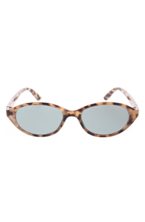 51mm Slim Oval Sunglasses