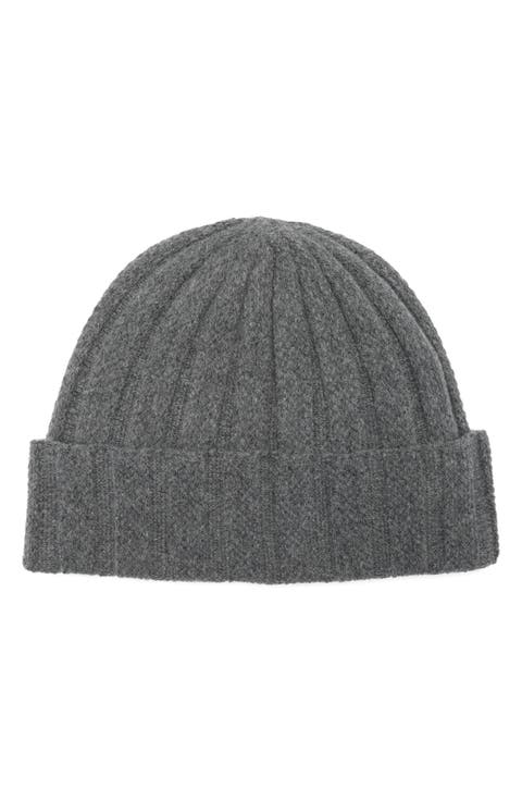 Wool & Cashmere Rib Beanie