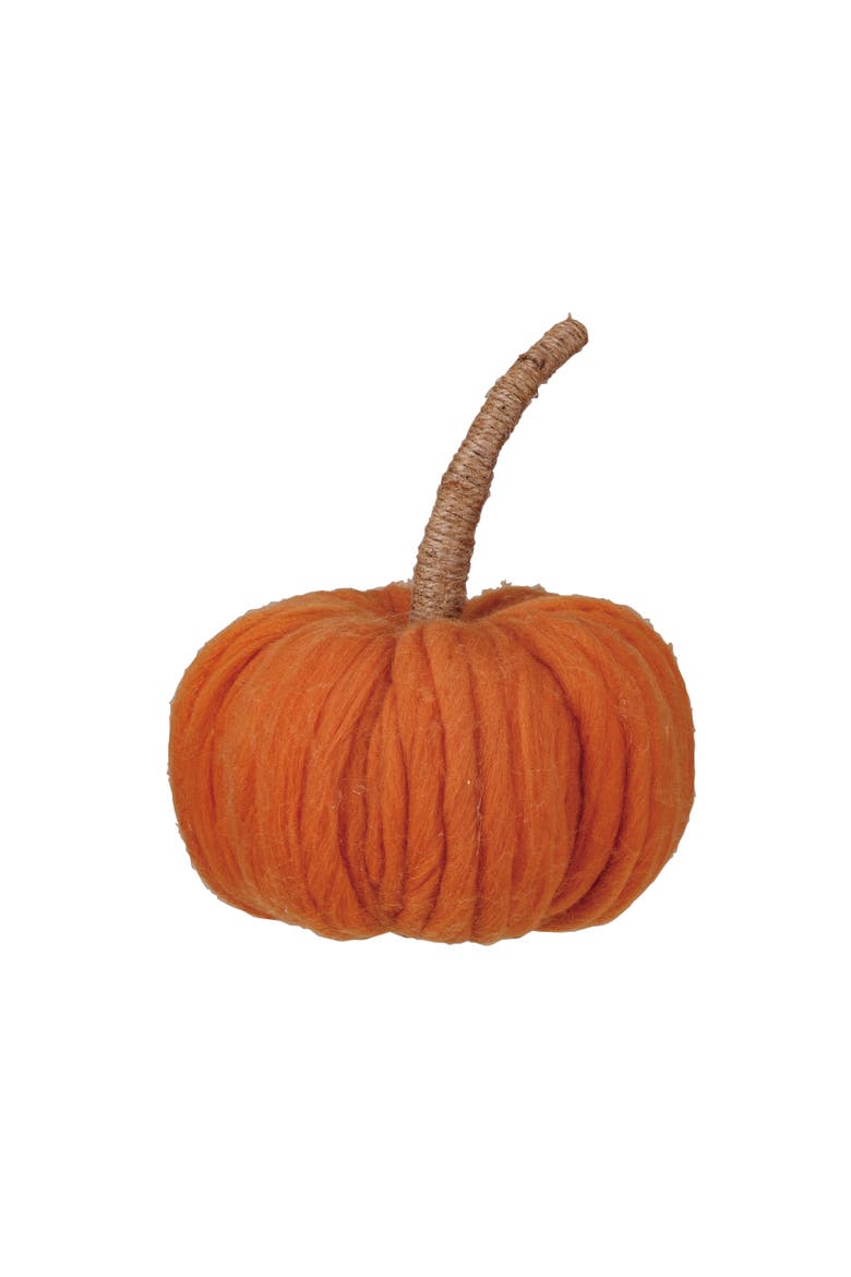 Pumpkin with Wrapped Stem, Main, color, Orange
