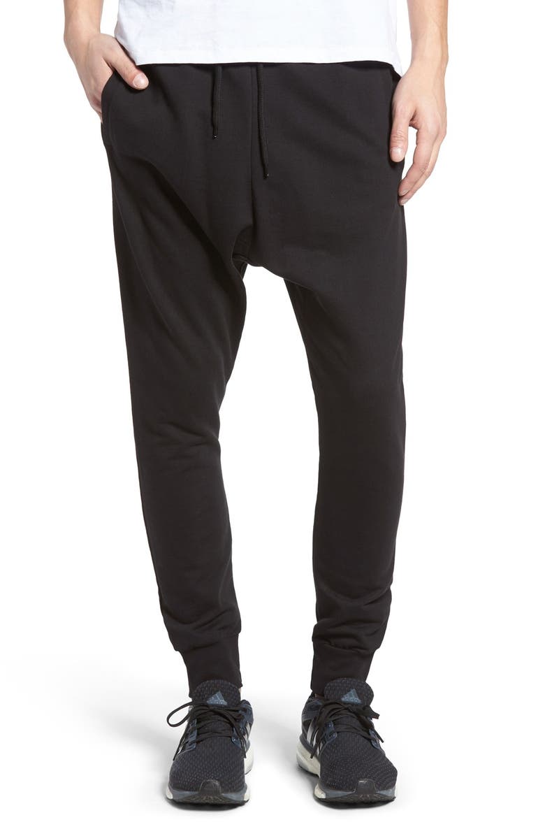 Topman Drop Crotch Jogger Pants, Main, color, 