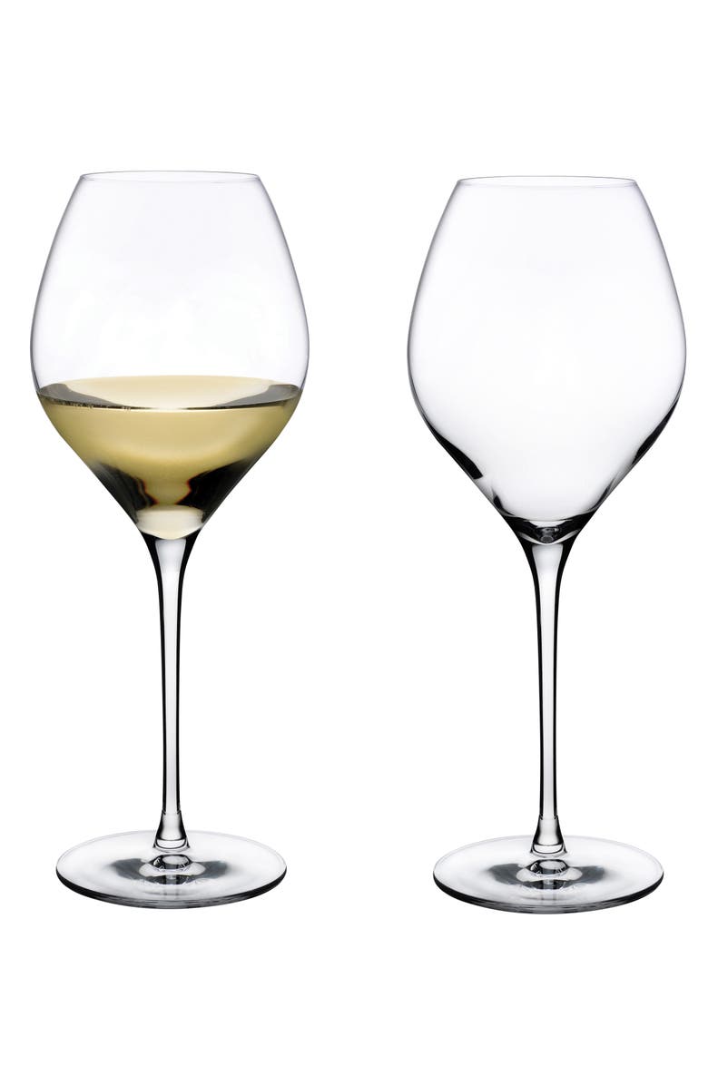 NUDE Fantasy Set of 2 White Wine Glasses, Alternate, color, 