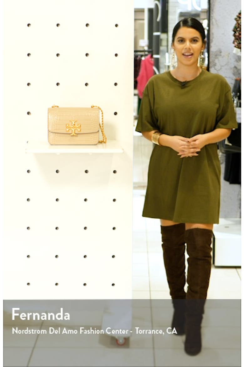 Eleanor Croc Embossed Leather Convertible Shoulder Bag video