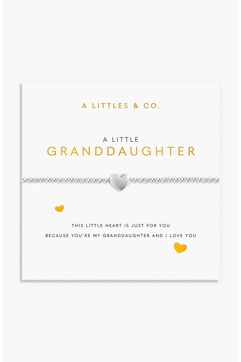 A Little 'Granddaughter' Bracelet, Main, color, Metallic Silver