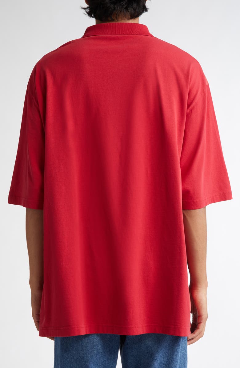 Martine Rose Panel Oversize Polo, Alternate, color, 