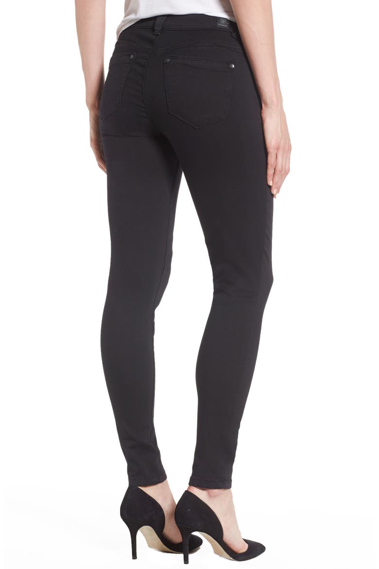 Skinny Jeans (Nordstrom Exclusive), Alternate, color, BLACK