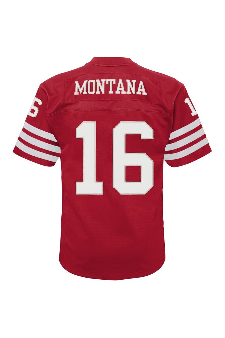 Infant Mitchell & Ness Joe Montana Scarlet San Francisco 49ers 1990 Retired Legacy Jersey, Alternate, color, Scarlet