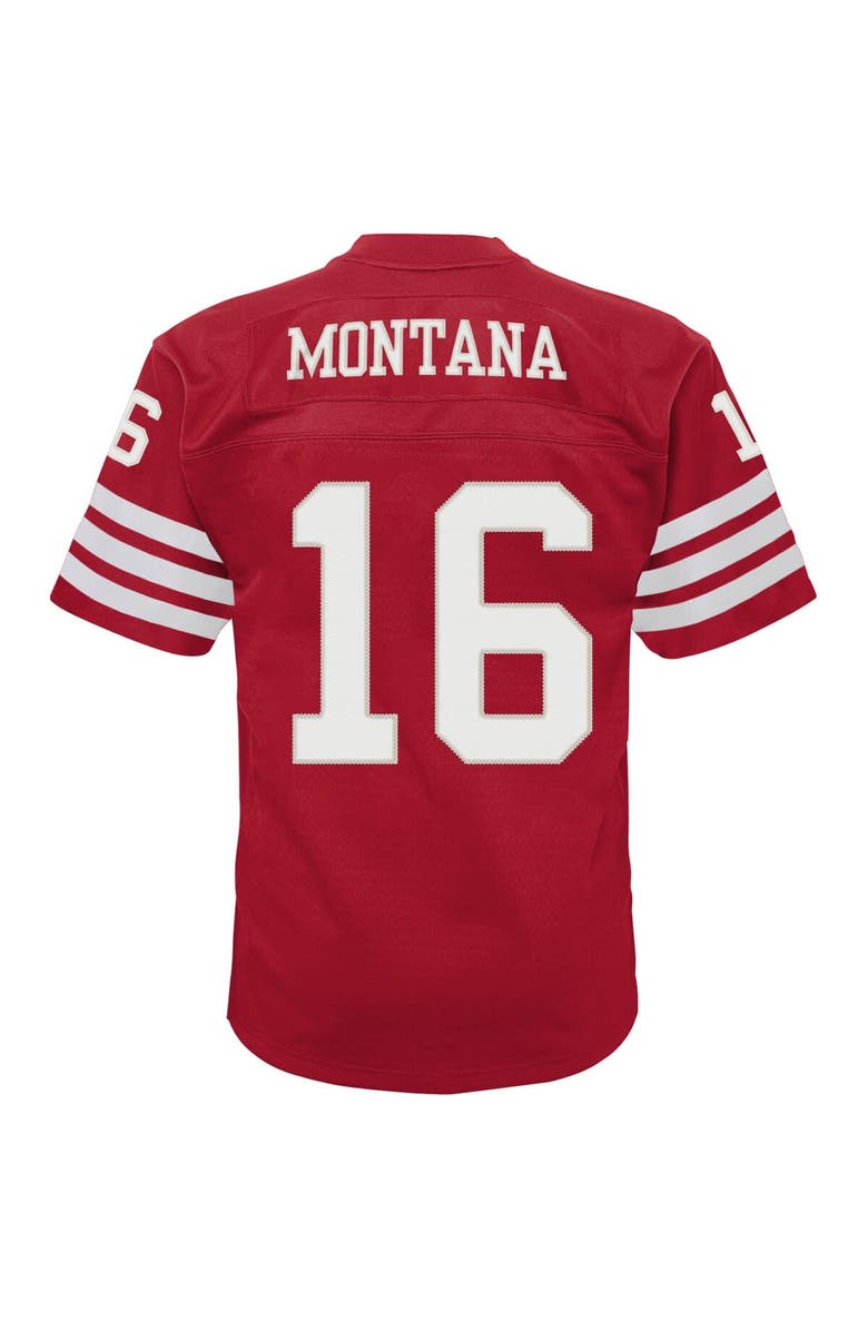 Mitchell & Ness Infant Mitchell & Ness Joe Montana Scarlet San Francisco 49ers 1990 Retired Legacy Jersey, Alternate, color, Scarlet