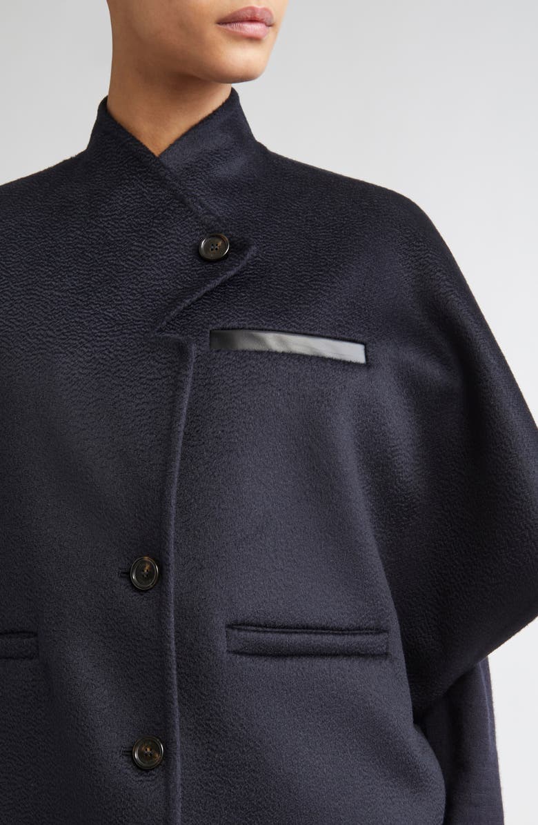 Max Mara Andalo Cashmere Cape, Alternate, color, Blu Marino