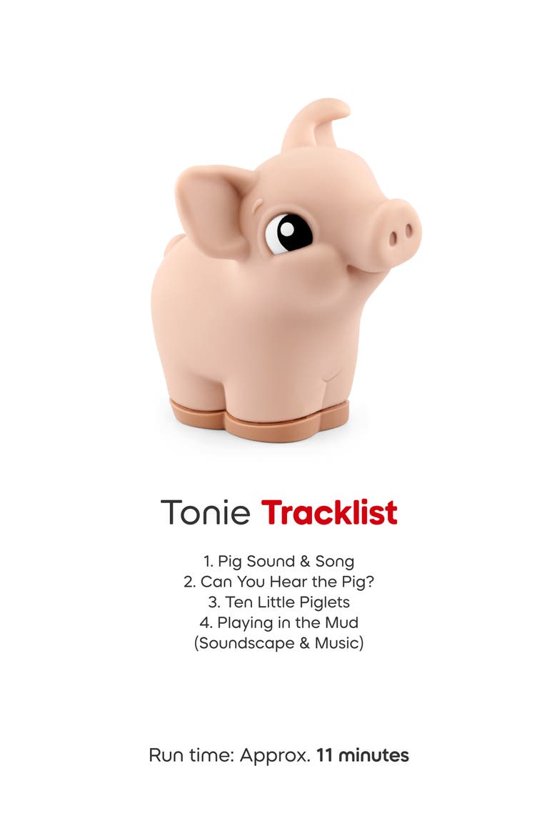 Toniebox 2 with 3-Pack Farm Tonie Audio Characters Bundle, Alternate, color, GREY