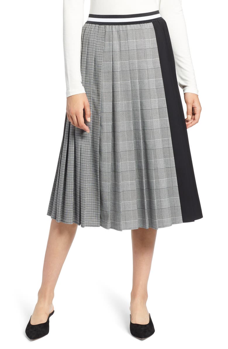 Halogen<sup>®</sup> Plaid A-Line Skirt, Main, color, 