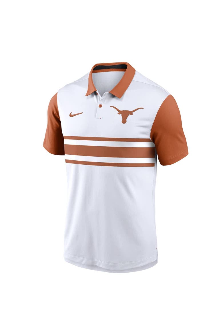 Men's Nike White Texas Longhorns Primetime Campus Vapor Performance Polo, Alternate, color, White