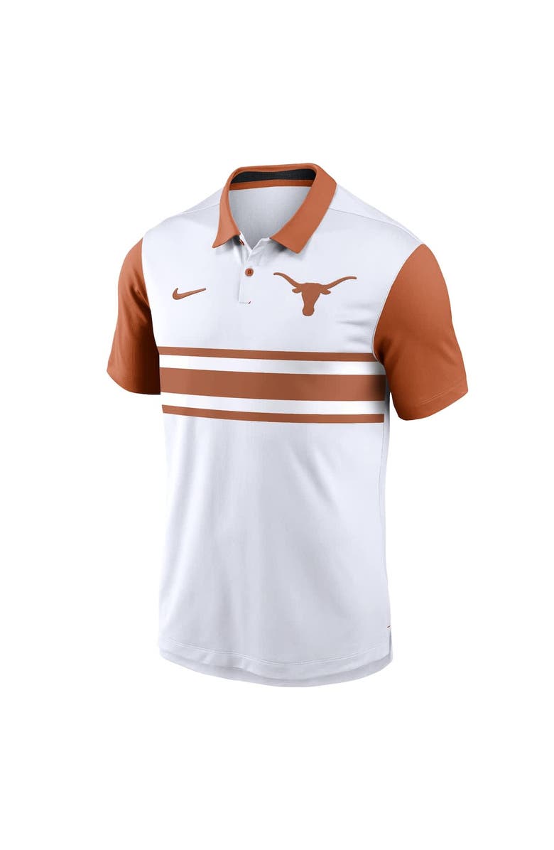 Nike Men's Nike White Texas Longhorns Primetime Campus Vapor Performance Polo, Alternate, color, White