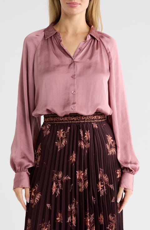 Long Sleeve Satin Shirt
