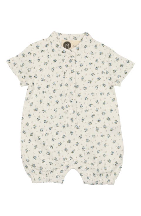 Rosebud Print Cotton Romper (Baby)