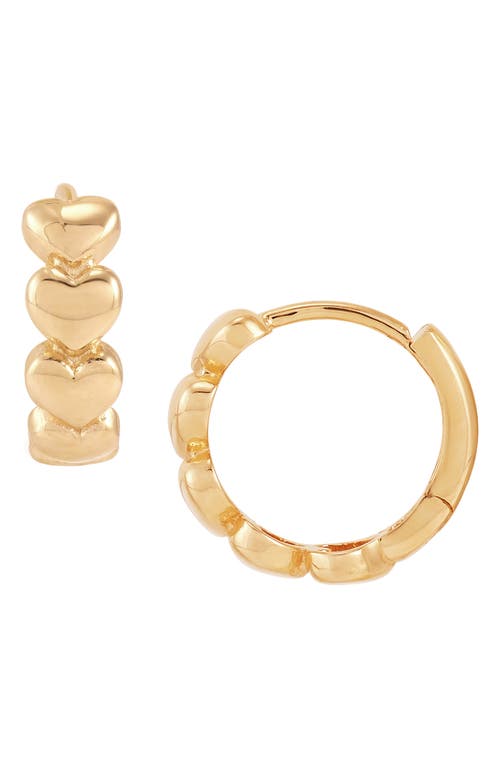 Frankie & Zoe 14k Gold Huggie Hoop Earrings