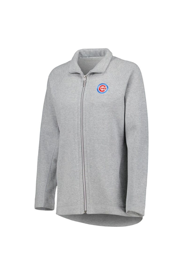 Women's Tommy Bahama Heather Gray Chicago Cubs Aruba Raglan Full-Zip Jacket, Alternate, color, Heather Gray