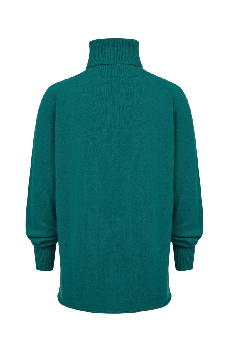 Celtic & Co. Geelong Wool Slouch Turtleneck Sweater, Alternate, color, Sea Green