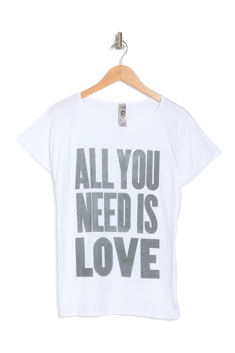 Burnout Cap Sleeve Dolman T-Shirt, Alternate, color, IVORY PRINT 1