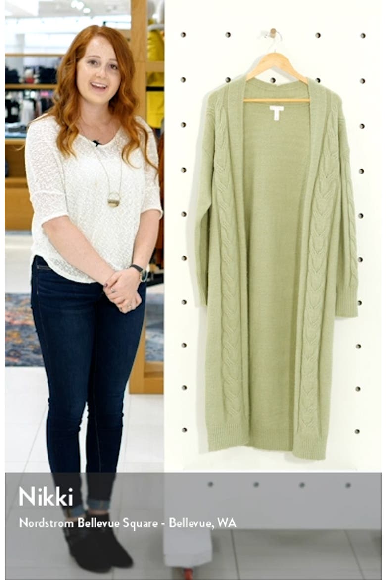 Cozy Cable Knit Longline Cardigan video