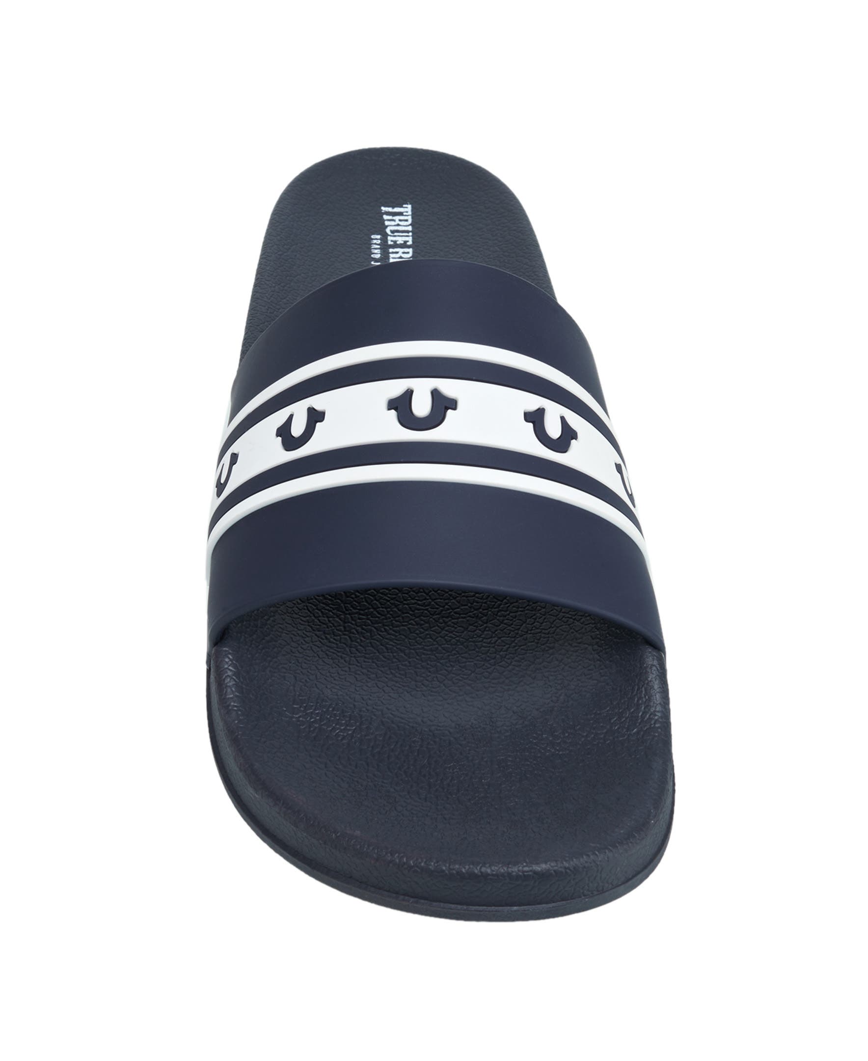 Snoop Colorblock Logo Pool Slide, Alternate, color, NAVY