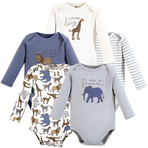5Pk Long Sleeve Organic Bodysuits (Baby)
