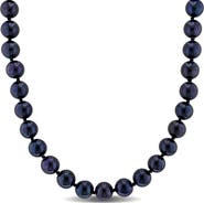 DELMAR Cultured Black Pearl Necklace, 7–7.5mm