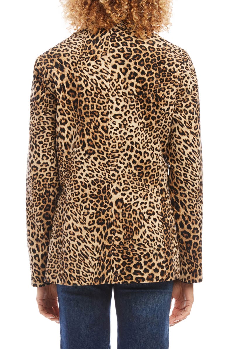 Karen Kane Leopard Print Corduroy Blazer, Alternate, color, 