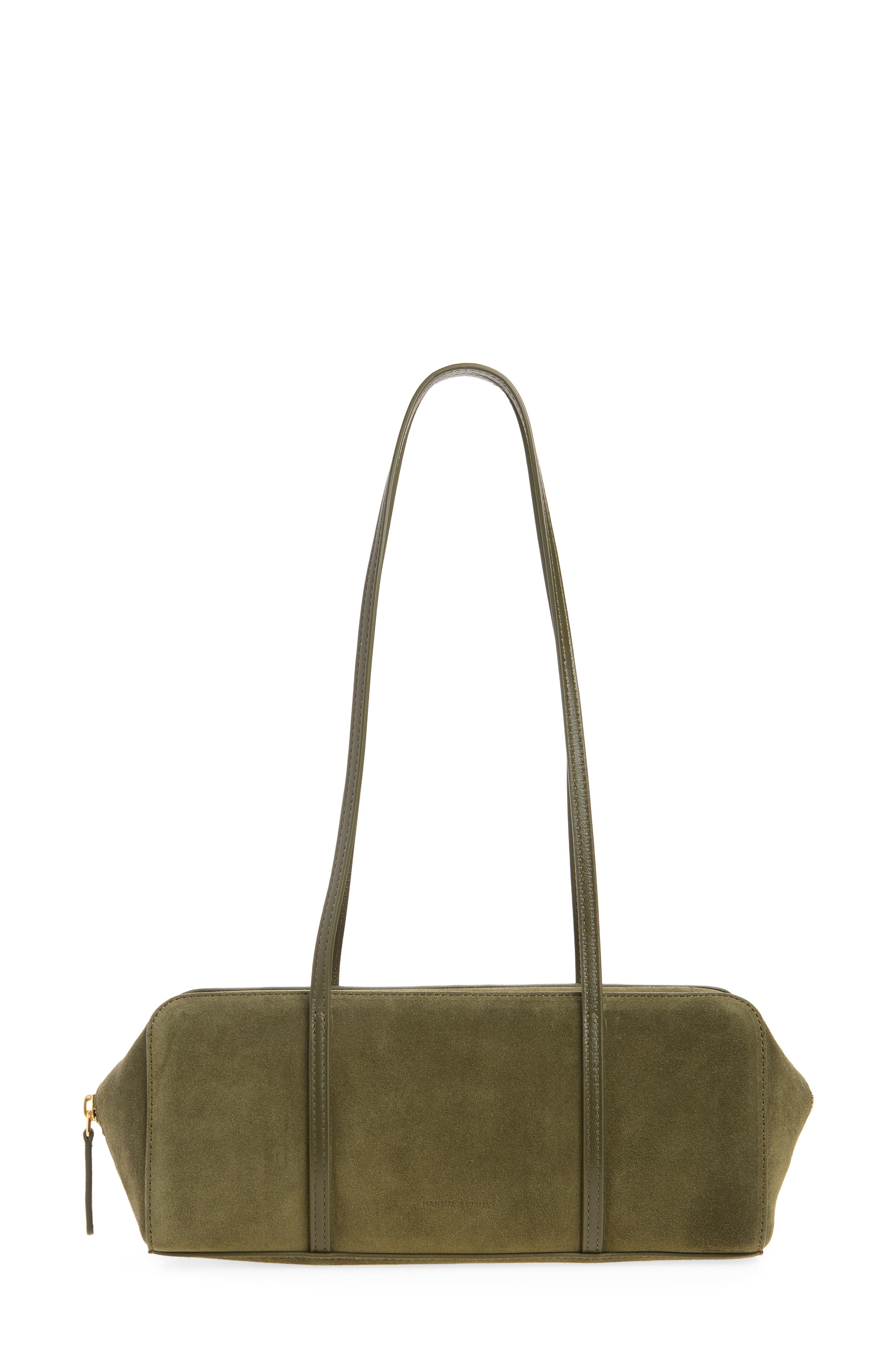 Filo Suede East/West Bag, Main, color, ALGAE