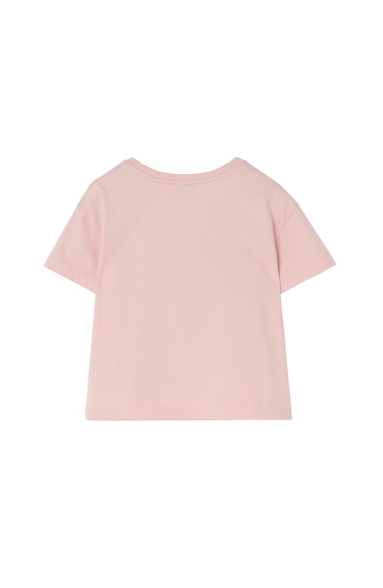 Burberry Knight Stamp Cotton T-shirt, Alternate, color, Bouquet Pink
