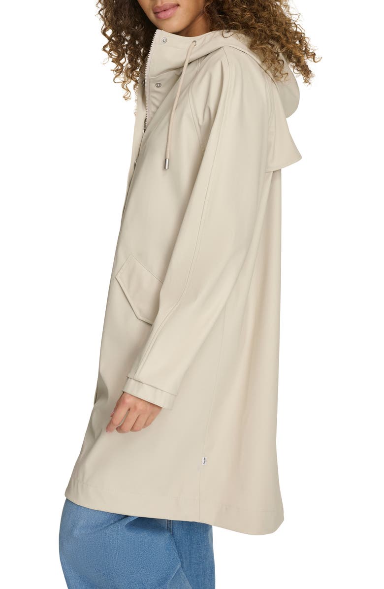 Levi's<sup>®</sup> Water Resistant Hooded Long Rain Jacket, Alternate, color, Oatmeal
