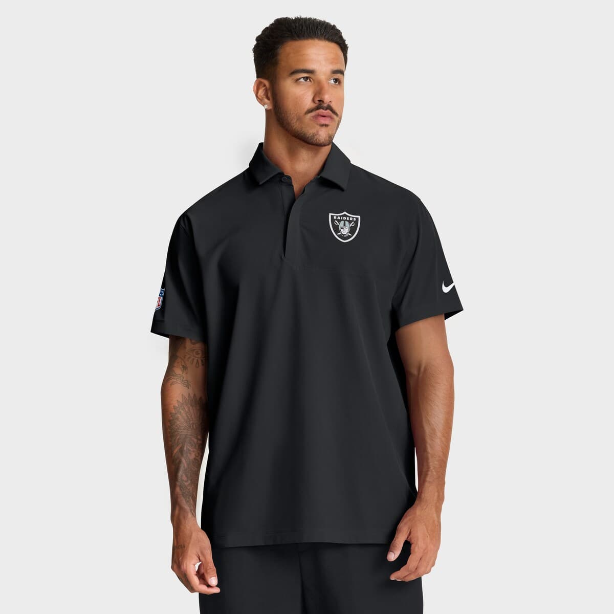 raiders nike polo