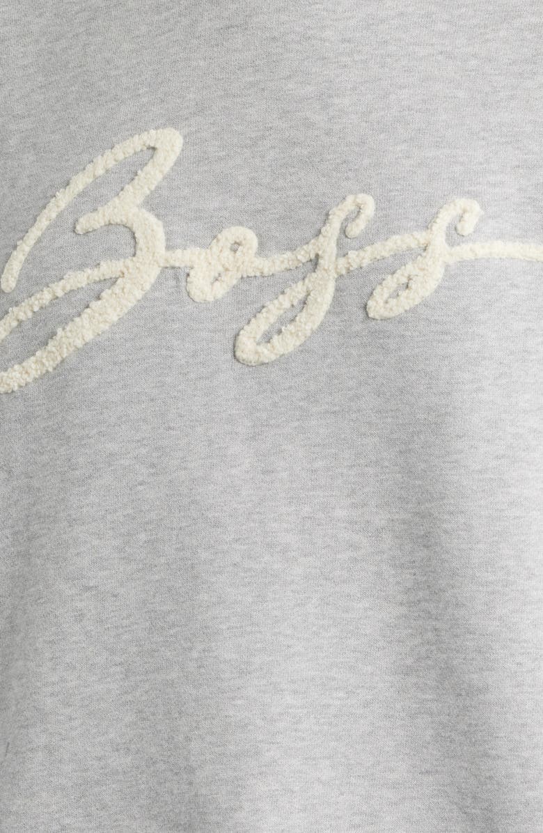 BOSS Orange Cotton Sweatshirt, Alternate, color, Light/ Pastel Grey