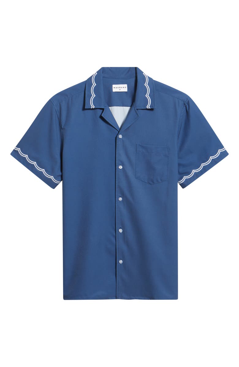 MAVRANS Blue Waves Performance Camp Shirt, Main, color, 