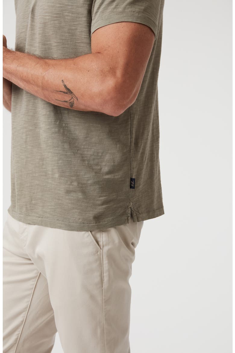 Slub Cotton Henley, Alternate, color, PASTEL OLIVE