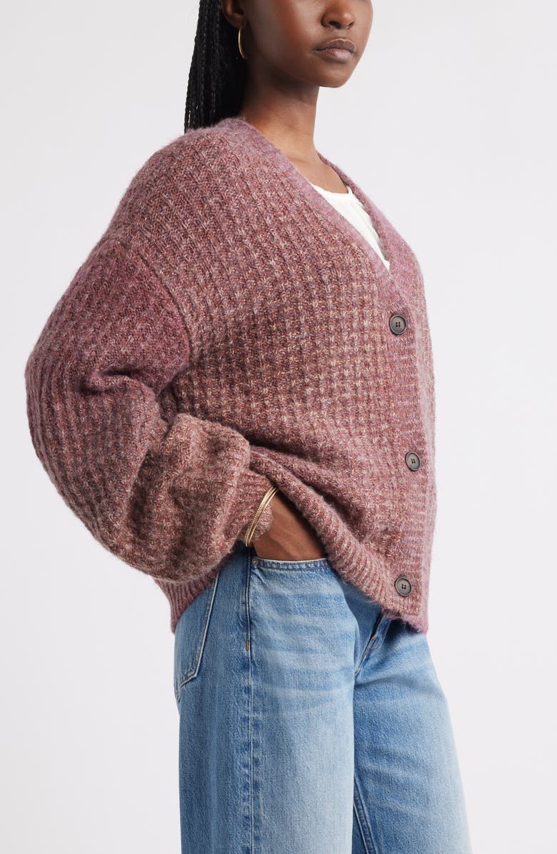 Textured V-Neck Cardigan
