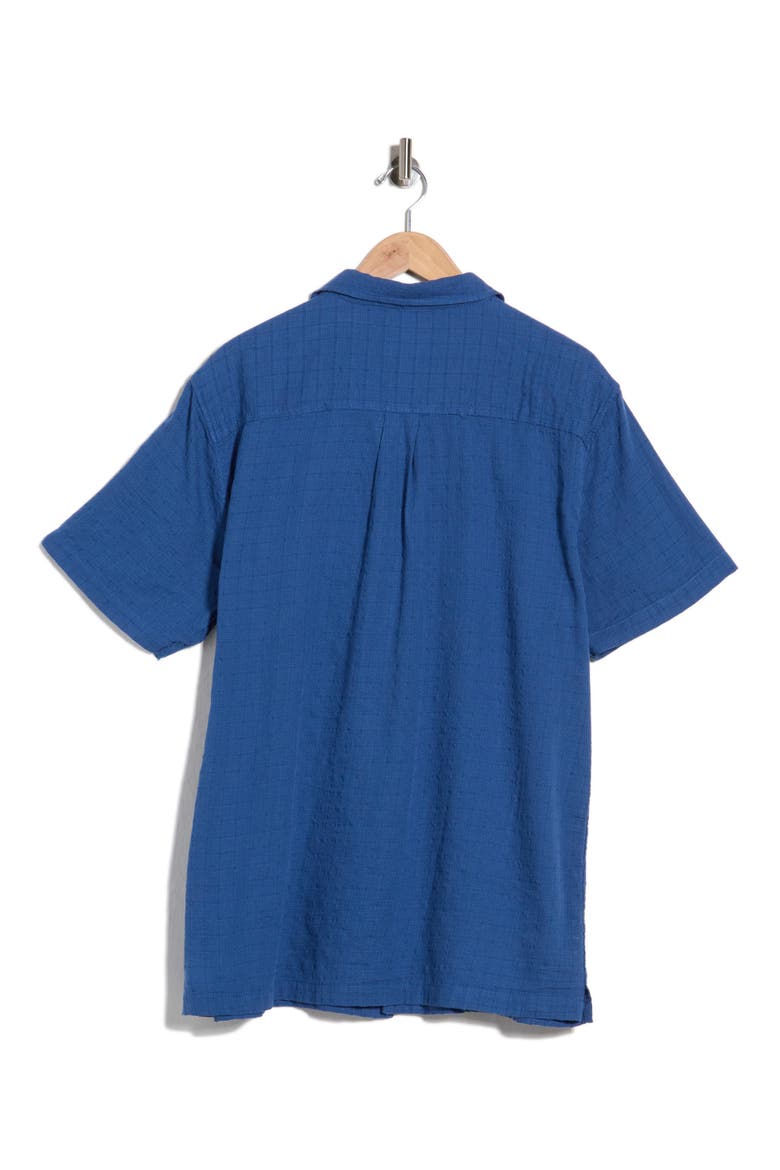 Barge Cotton Camp Shirt, Alternate, color, INDIGO