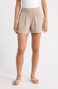 Marine Layer Isla Stripe Cotton & Kapok Seersucker Shorts