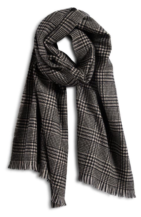 Glen Plaid Cashmere Scarf
