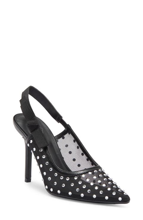 Calista Crystal Embellished Slingback Pump (Women)