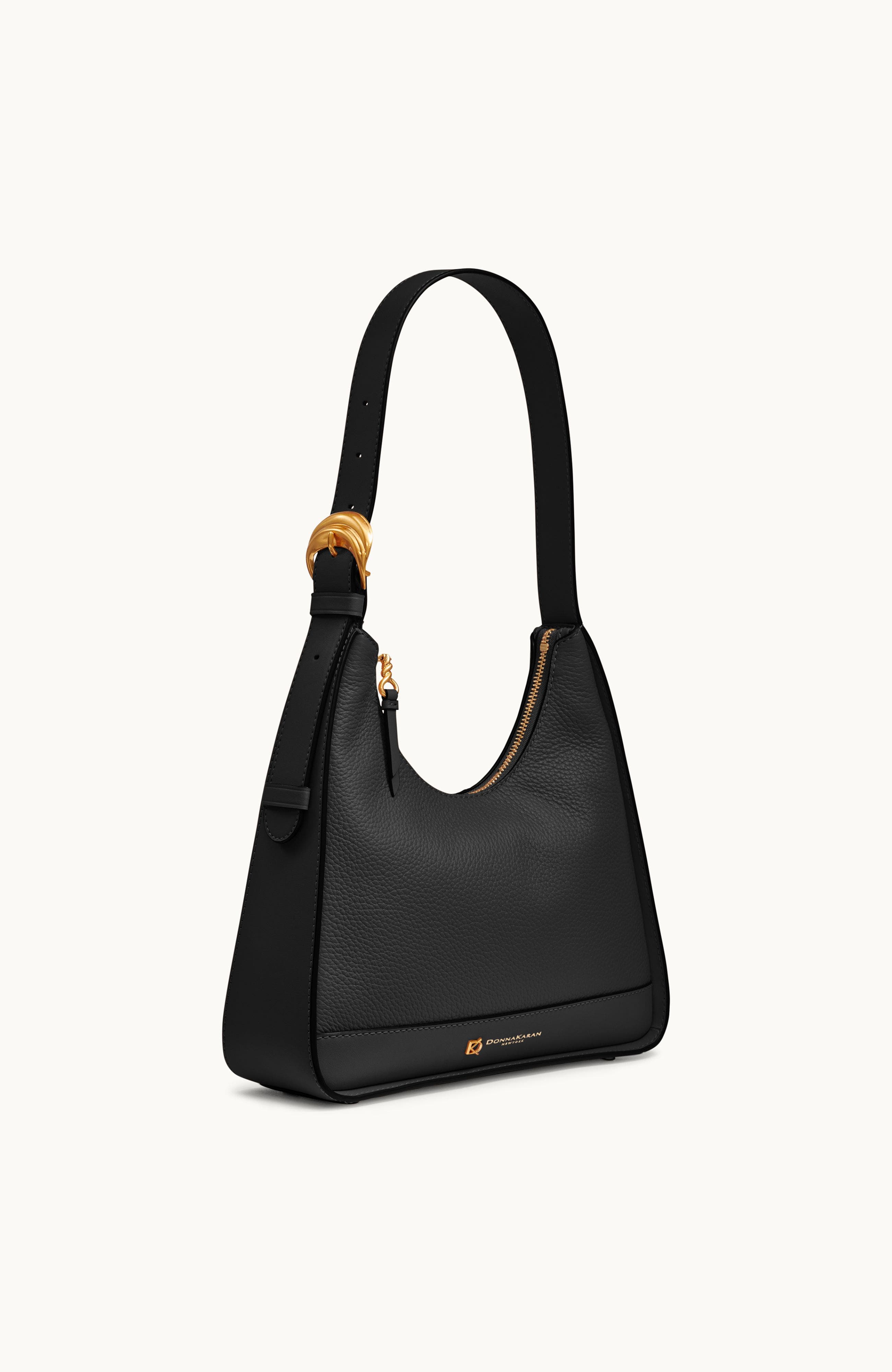 Donna Karan New York Cedarhurst Hobo, Alternate, color, Black/Gold