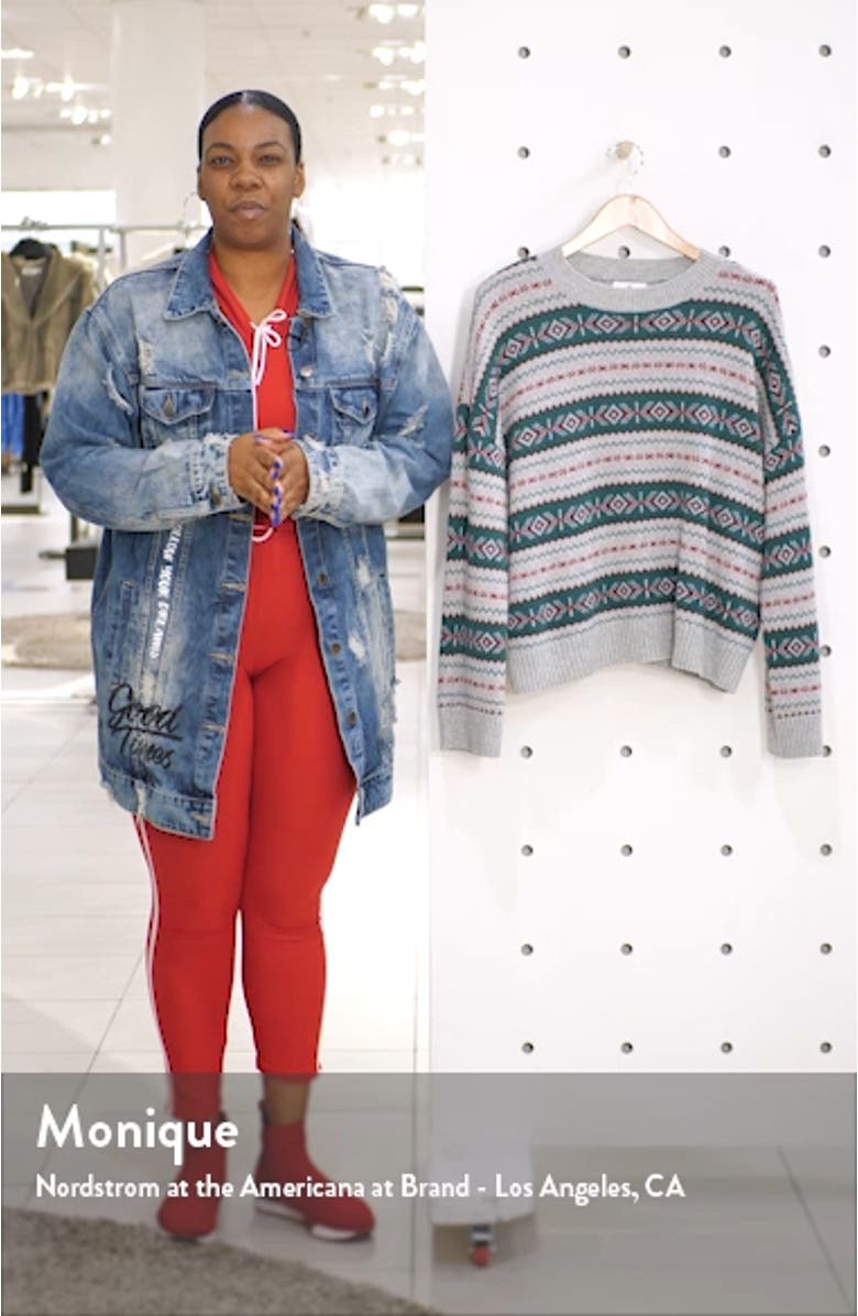 Fair Isle Crewneck Sweater, sales video thumbnail