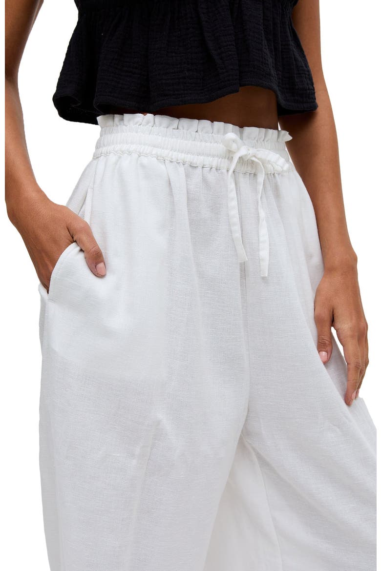 Paulina Wide Leg Trouser, Alternate, color, White